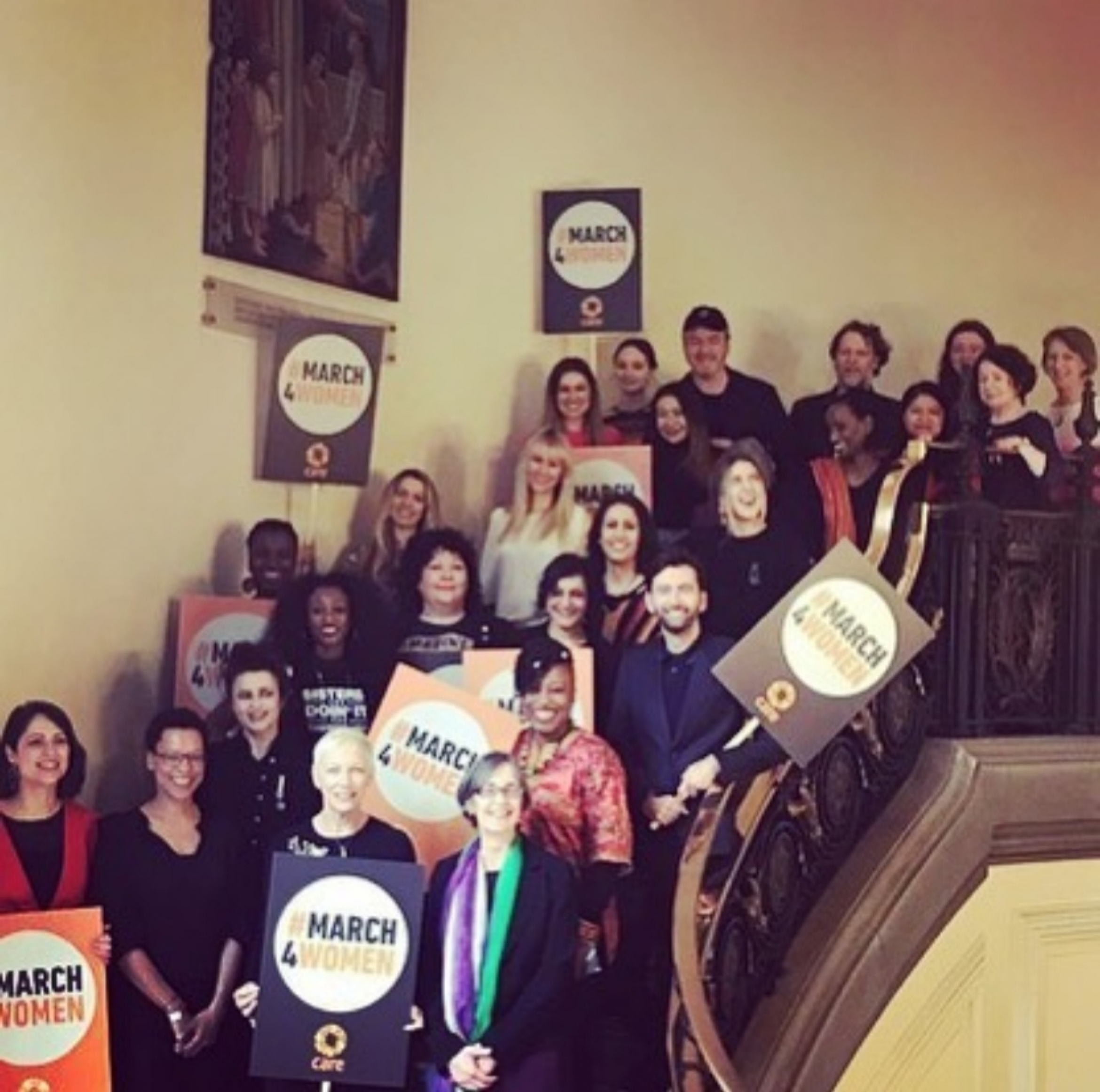 BOND PERFORM AT THE CARE INTERNATIONAL MARCH FOR WOMEN