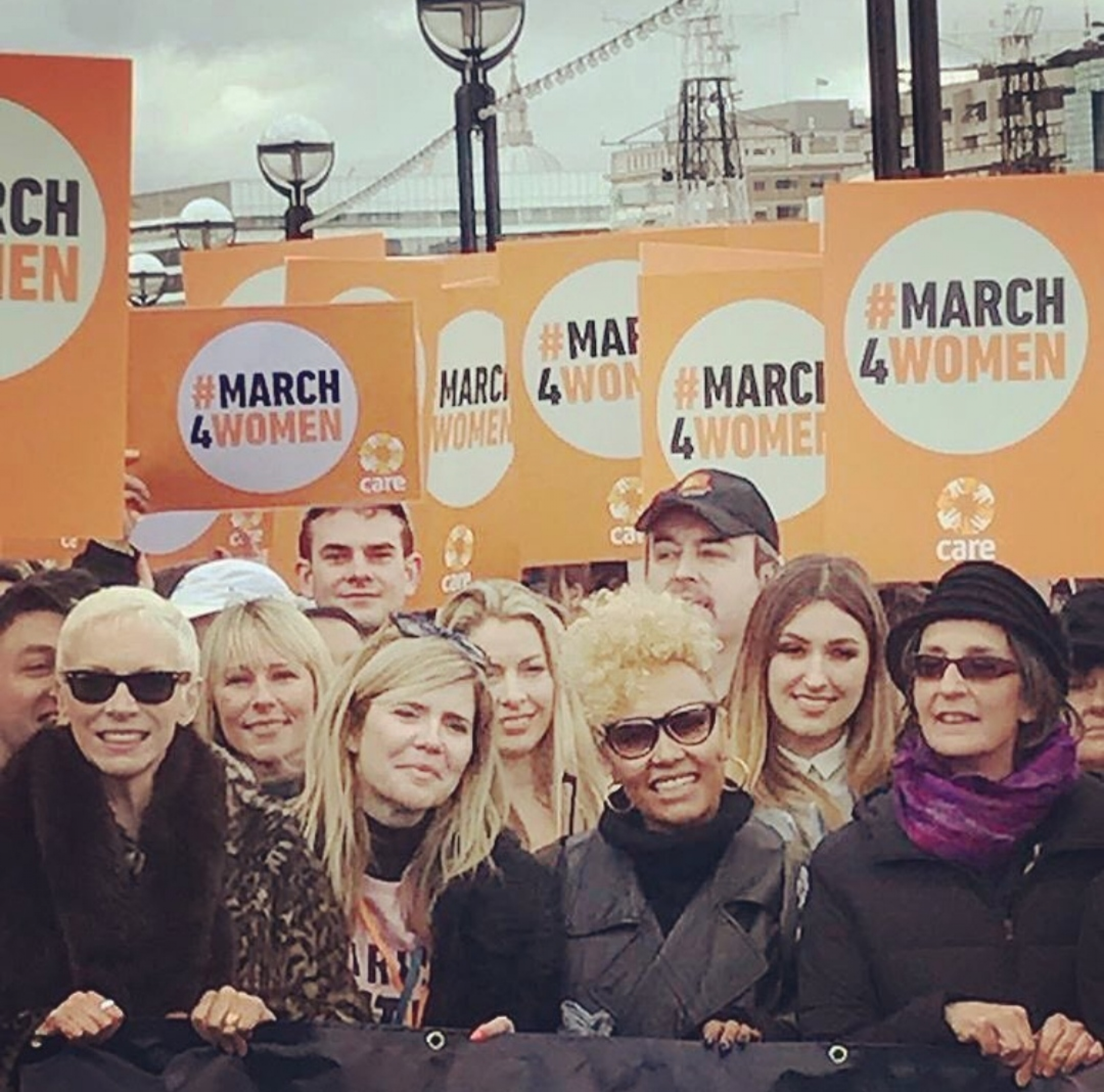 BOND PERFORM AT THE CARE INTERNATIONAL MARCH FOR WOMEN